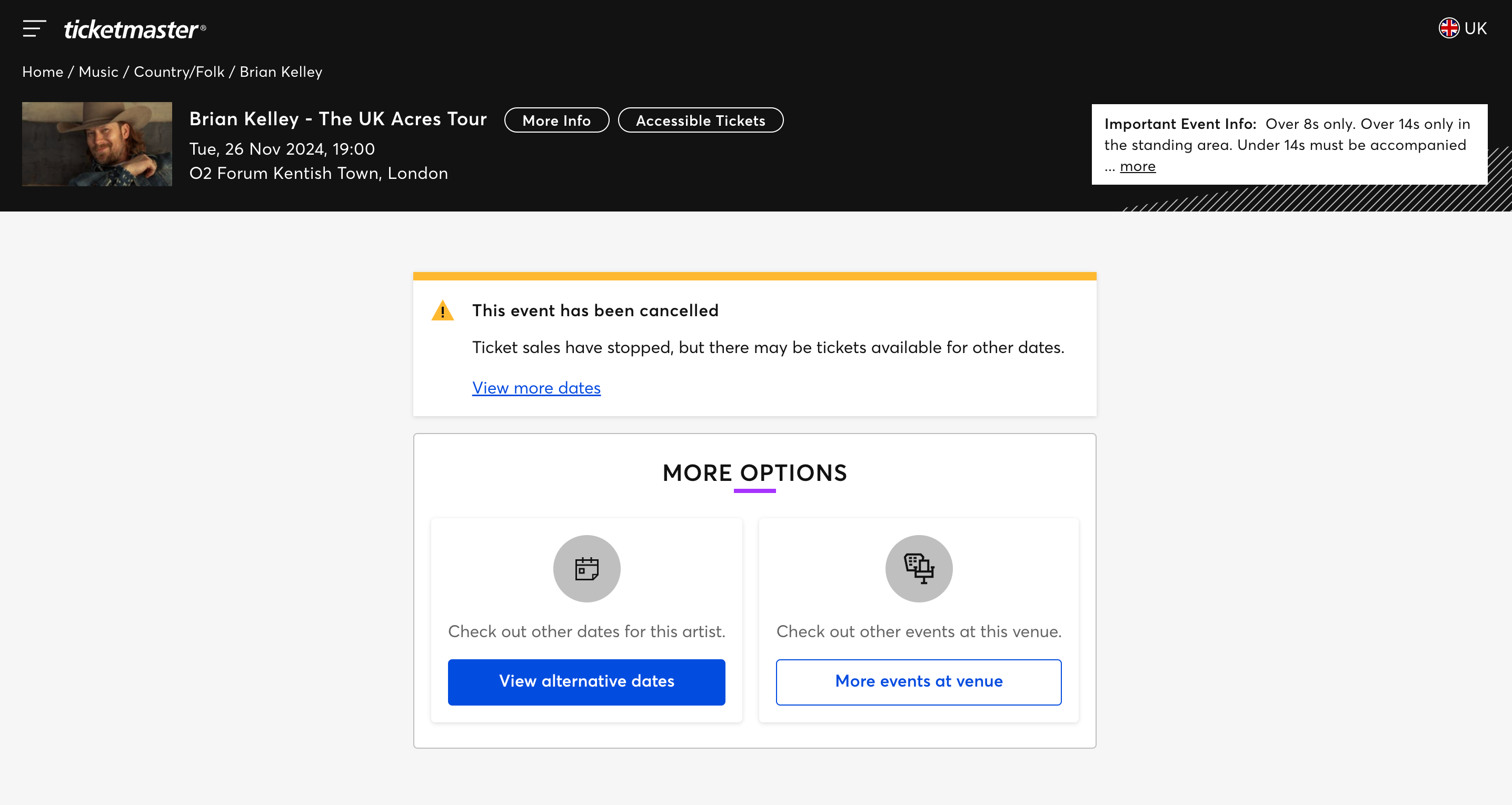 <p>BK Acres Tour Cancellation</p>