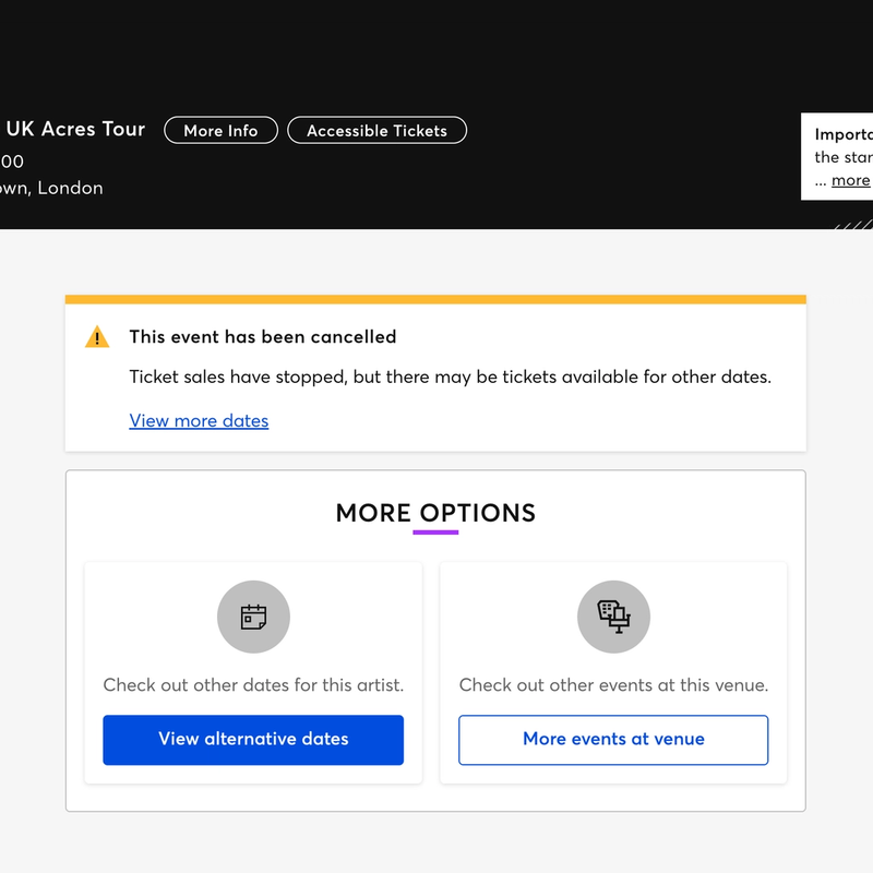 <p>BK Acres Tour Cancellation</p>