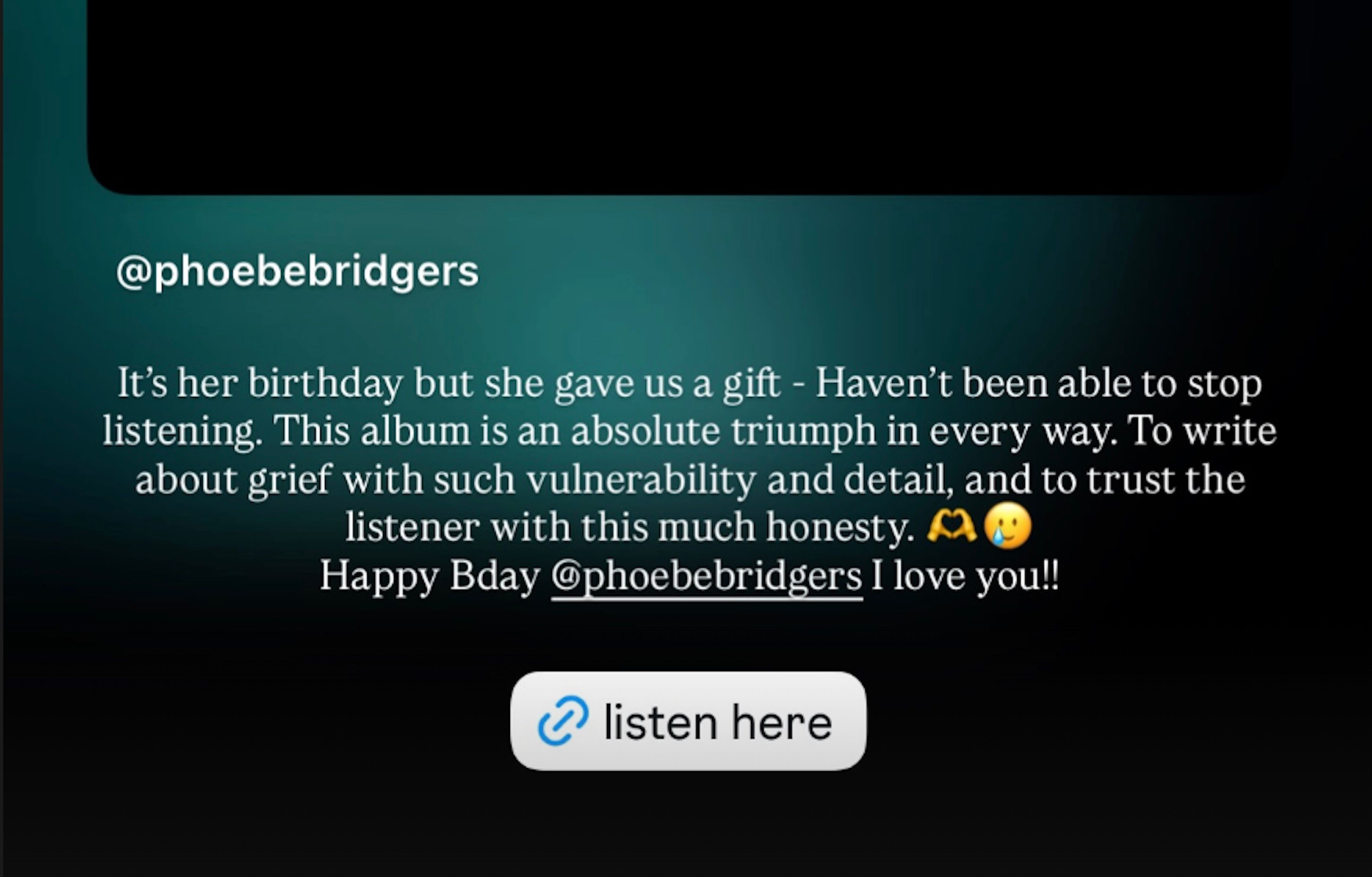<p>Taylor Swift x Phoebe Bridgers Post</p>