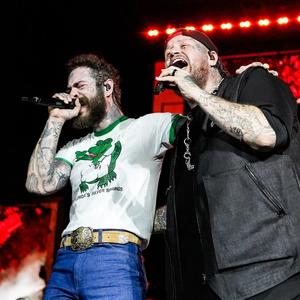 Post Malone and Jelly Roll performing together in Florida