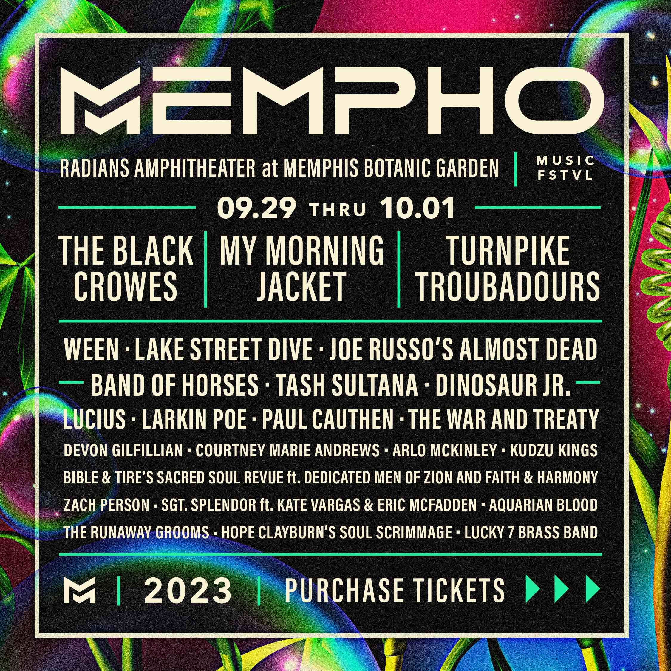 Festival - Mempho Music Festival 2023 Line-Up Poster