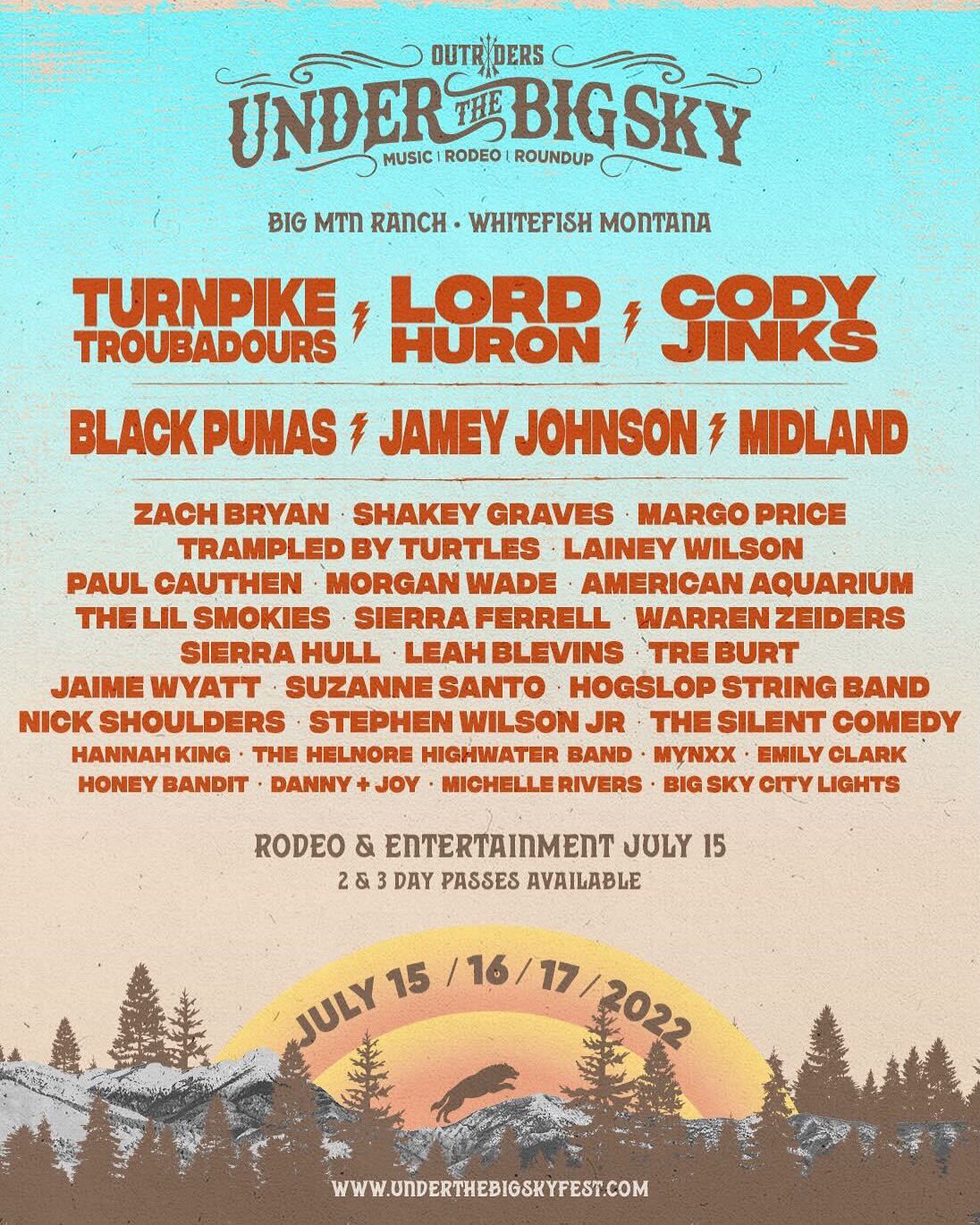 Under the Big Sky Festival 2022 LineUp, Dates & Tickets