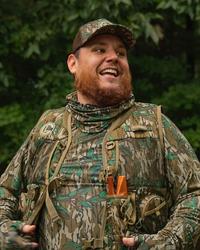 Luke Combs in camouflage gear