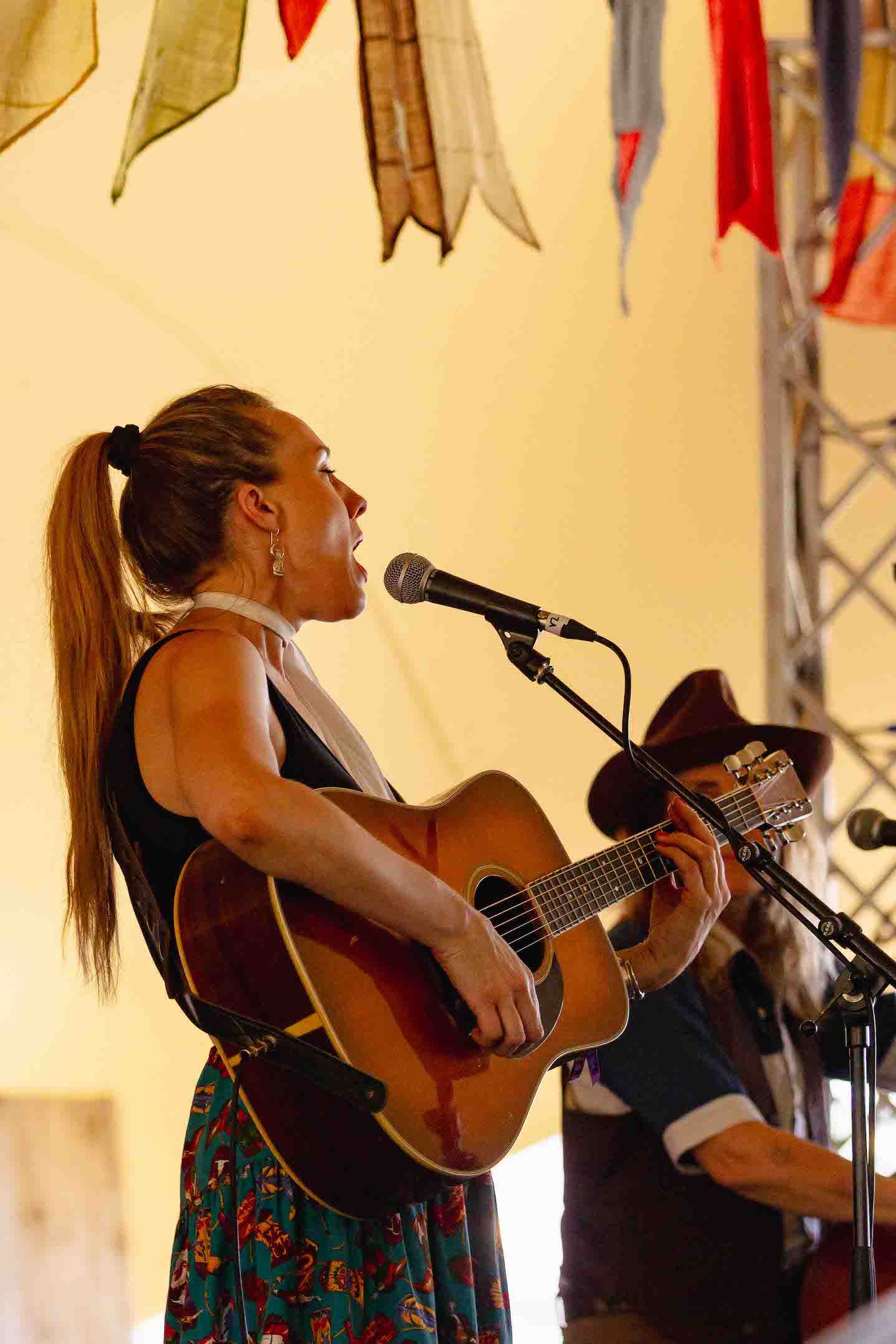 Brennen Leigh and Melissa Carper at Black Deer Festival 2023 by Kendall Wilson.