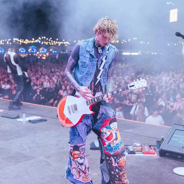 MGK performing with ModSun