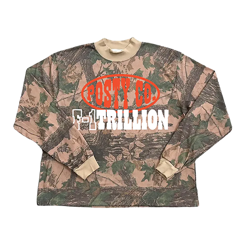 <p>Post Malone F-1Trillion Merch - Camo Long Sleeve</p>