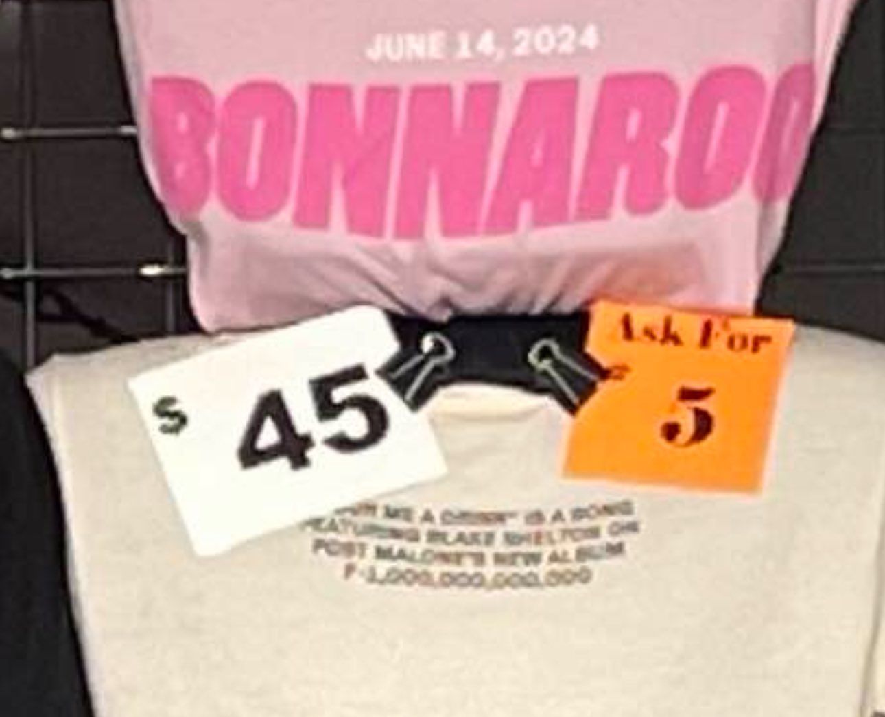 <p>Post Malone F-ONETRILLION Merch</p>