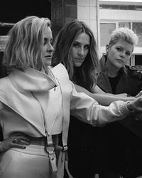 The Chicks in black and white