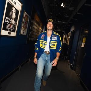 Russell Dickerson backstage at London's O2 Arena