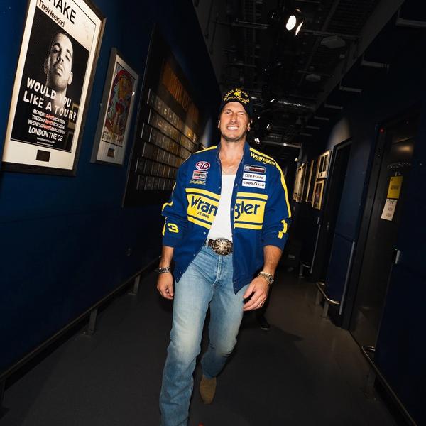 Russell Dickerson backstage at London's O2 Arena