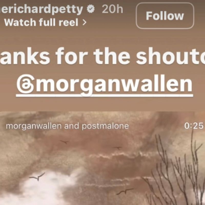 <p>Richard Petty Morgan Wallen Shoutout</p>