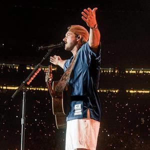 Morgan Wallen performing at Michigan Stadium