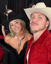 Brandon Lake and Lainey Wilson at an awards show