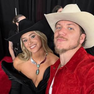 Brandon Lake and Lainey Wilson at an awards show
