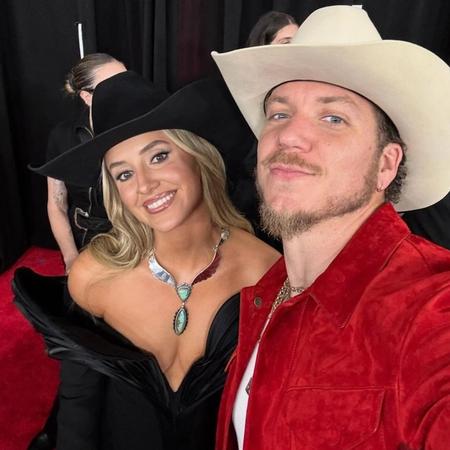 Brandon Lake and Lainey Wilson at an awards show