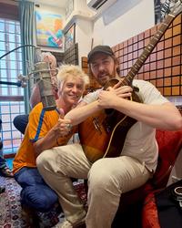 Hozier in the studio in Rome