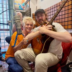 Hozier in the studio in Rome