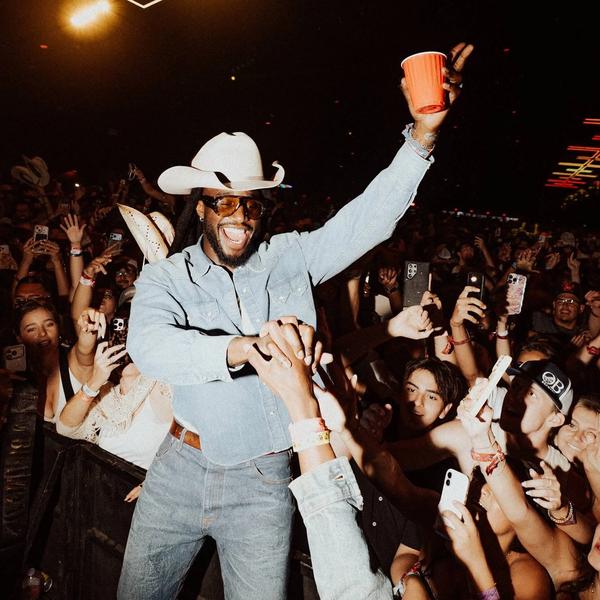 Shaboozey performing in Indio in 2026