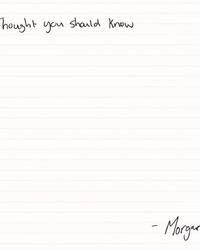 Morgan Wallen - Thought You Should Know Single Cover