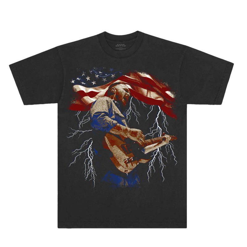 <p>Zach Bryan The Great American Bar Scene Merch - American T-Shirt</p>