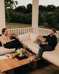 Zach Bryan and Matthew Mcconaughey in conversation about Bryan's 2026 EP, ‘Young Manhood & Other Donatable Organs’.