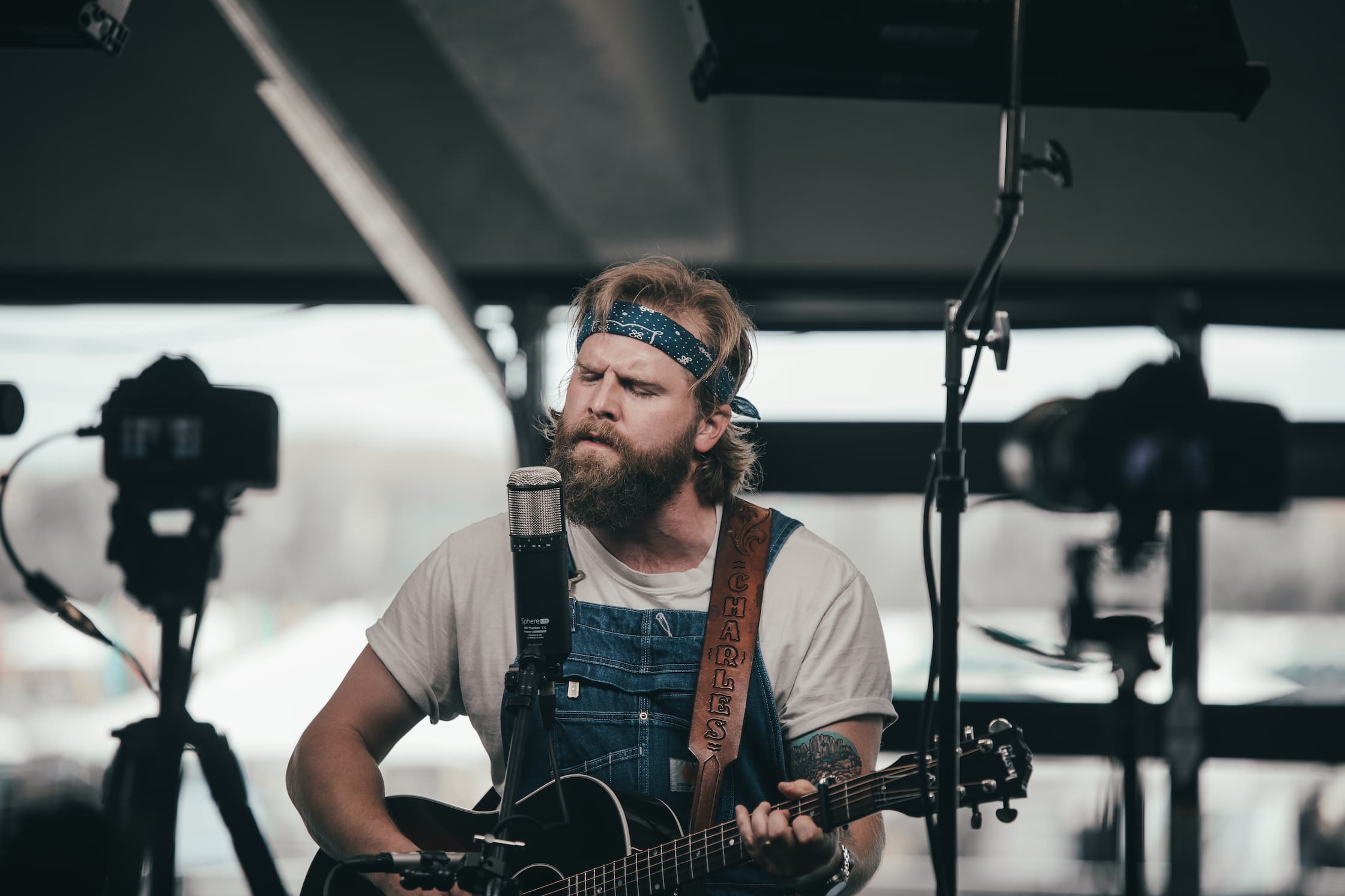 Charles Wesley Godwin at the Holler Railbird Sessions by Laura Ord