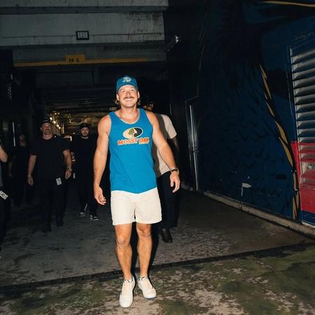 Morgan Wallen backstage in Baltimore, Maryland