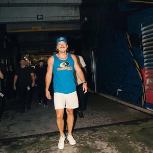 Morgan Wallen backstage in Baltimore, Maryland