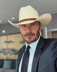 David Beckham in a Cowboy Hat