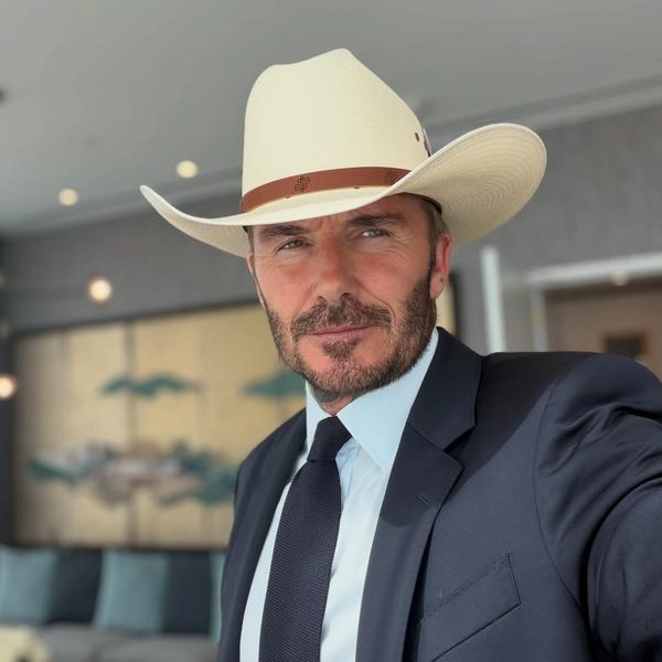 David Beckham in a Cowboy Hat