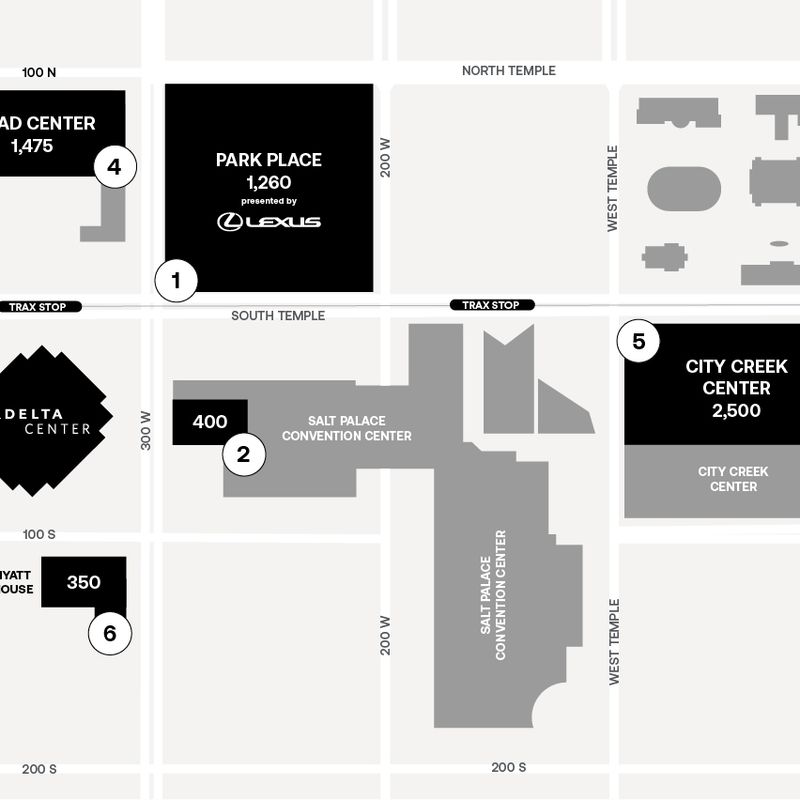 <p>Delta Center Parking Map</p>