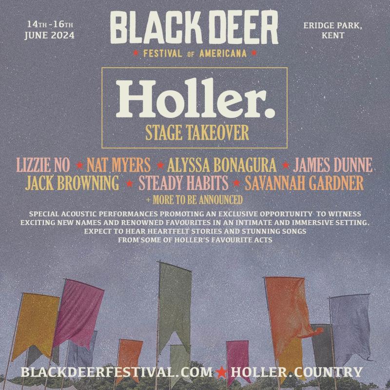 <p>Black Deer 2024 Holler Takeover Line-Up</p>