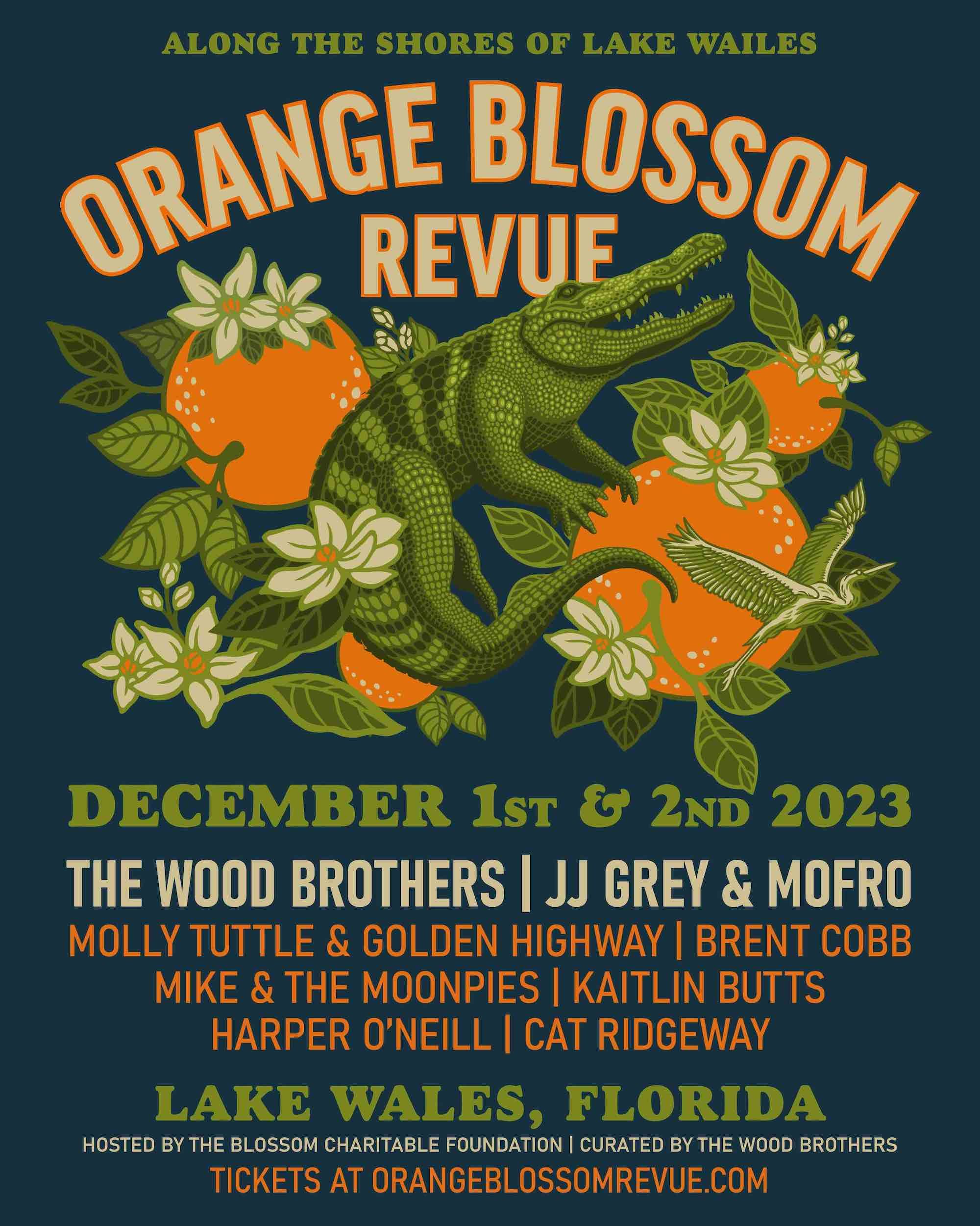 Festival - Orange Blossom Revue 2023 Line-Up Poster