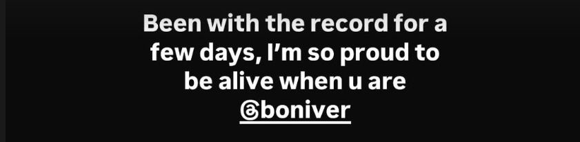 <p>Zach Bryan x Bon Iver Screenshot</p>