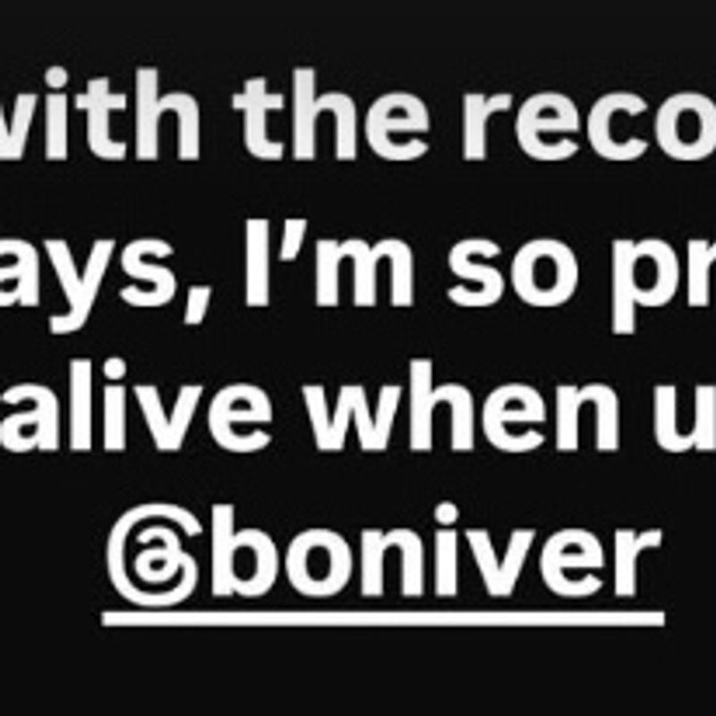 <p>Zach Bryan x Bon Iver Screenshot</p>