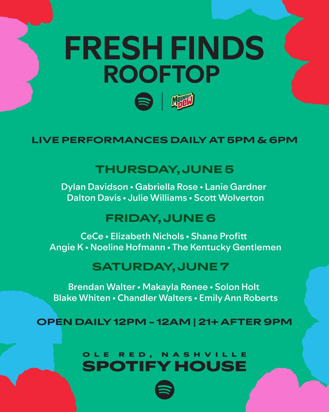 <p>Spotify House 2025 Fresh Finds Line-Up</p>