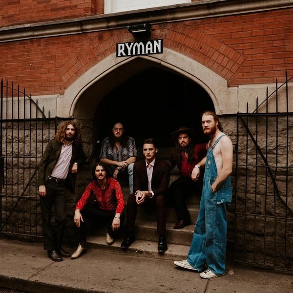 The Red Clay Strays outside The Ryman