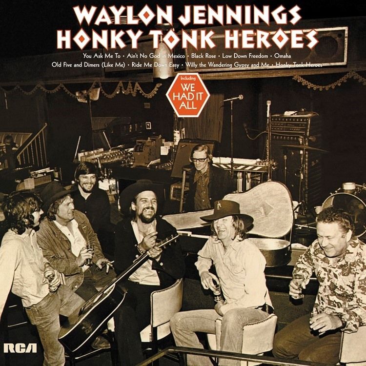 Waylon Jennings - Honky Tonk Heroes - Album Cover