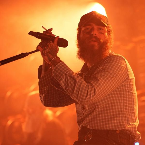 Post Malone performing at his Bud Light A Night in Nashville event