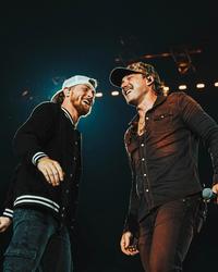 Bailey Zimmerman performing with Morgan Wallen