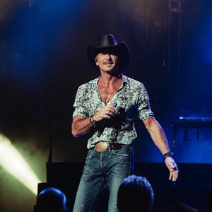 Tim McGraw performing live in 2026