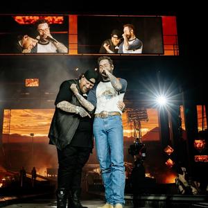 Post Malone and Jelly Roll performing together