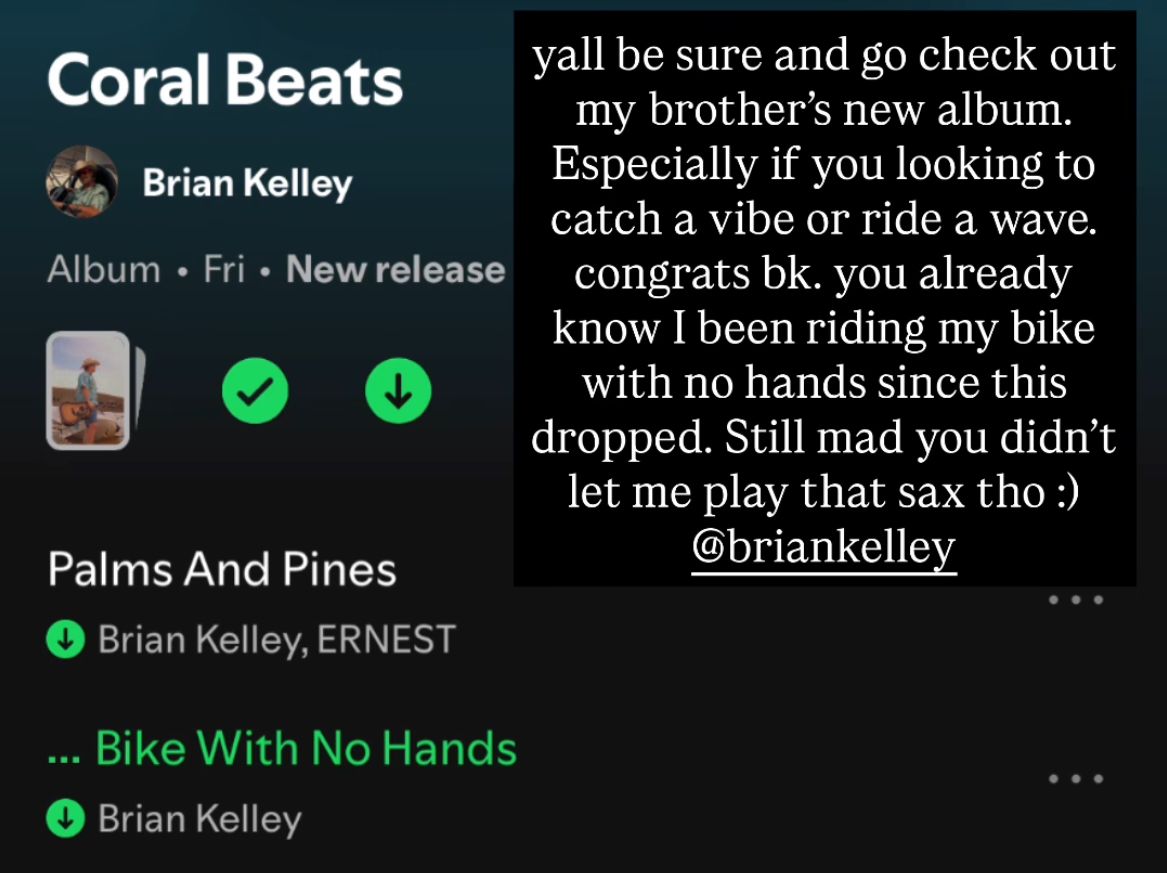 <p>THubb showing love to BK's Coral Beats 2026</p>
