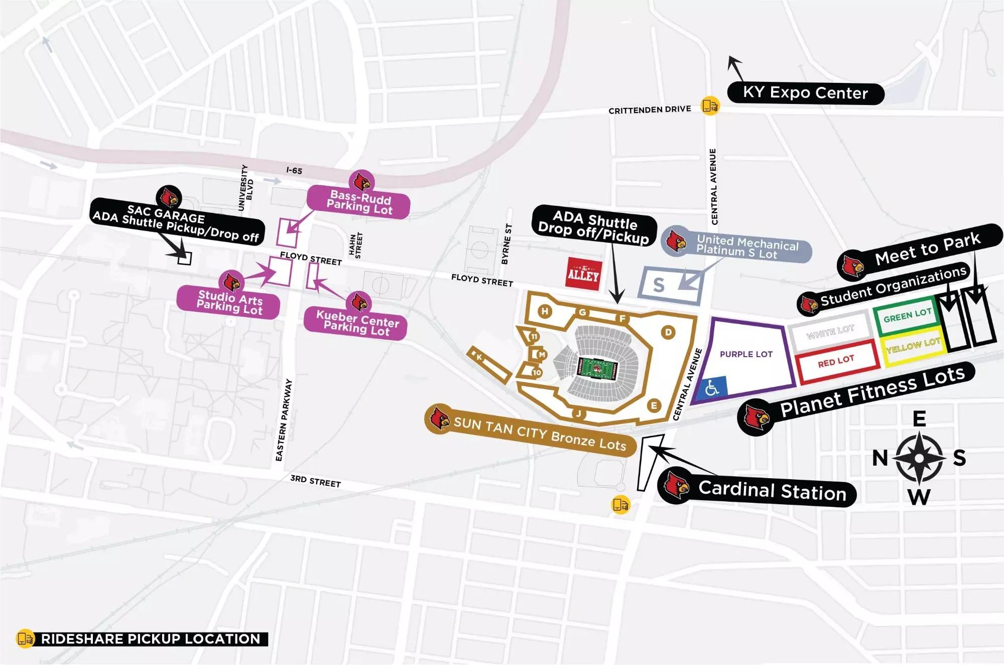 <p>L&N Federal Credit Union Stadium Parking</p>