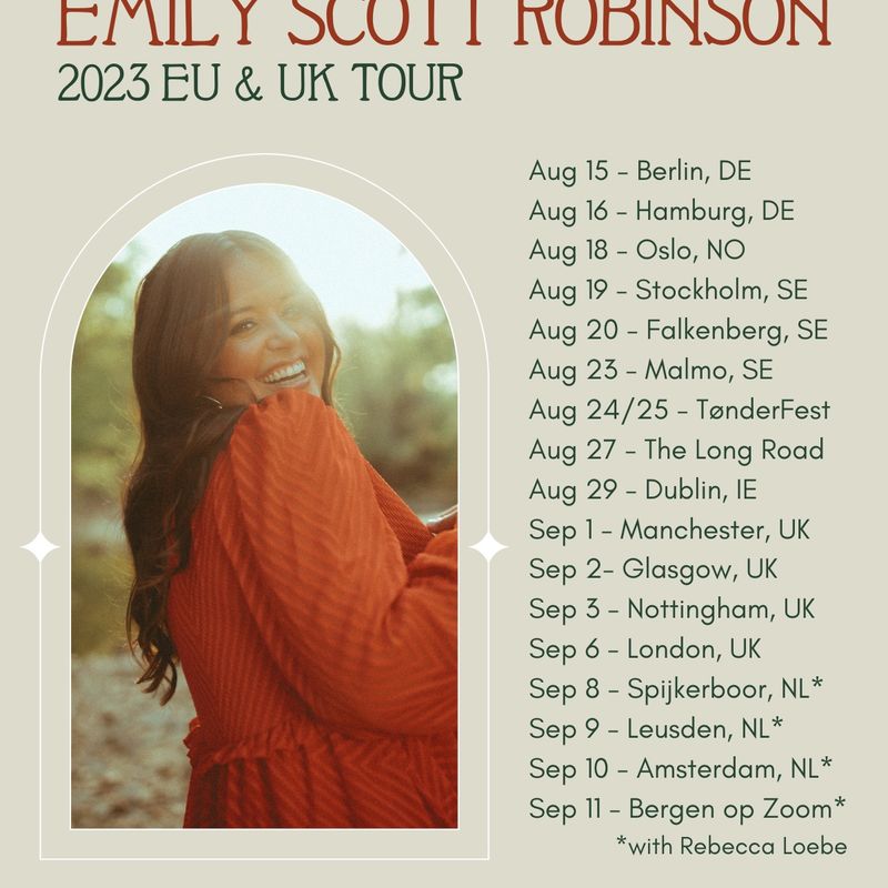 <p>Emily Scott Robinson 2023 UK & Europe Tour Poster</p>