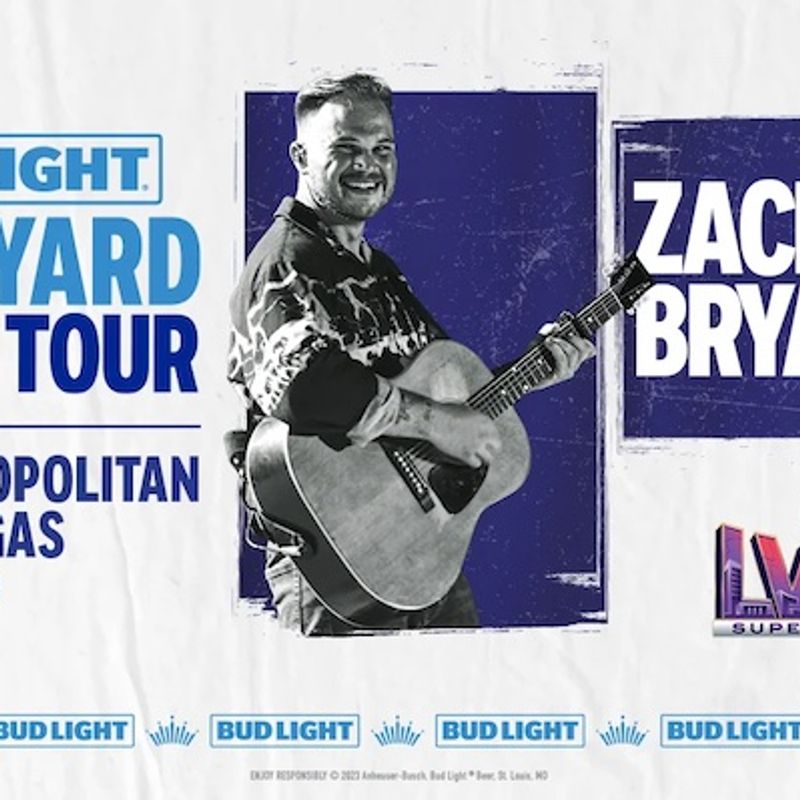 <p>Bud Light Zach Bryan Super Bowl Show Poster</p>