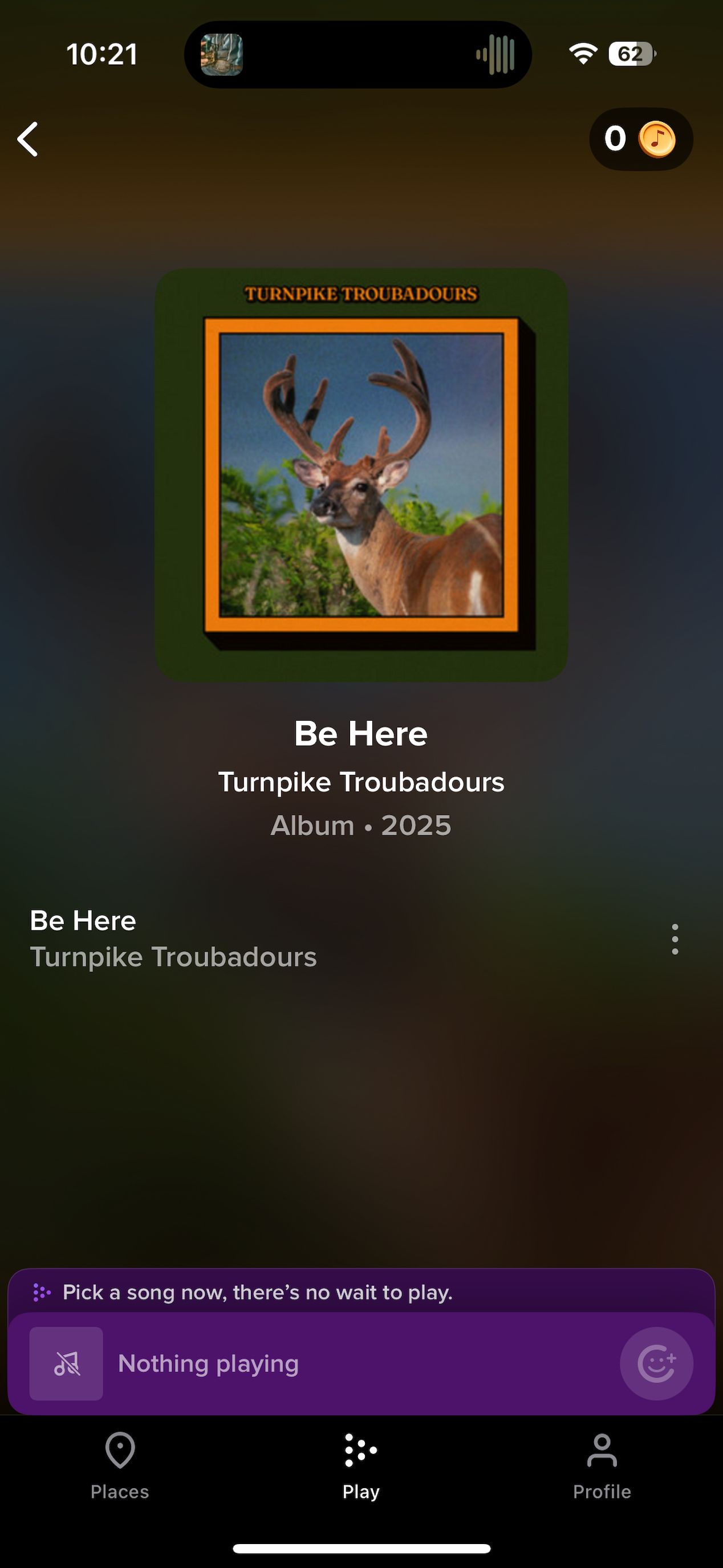 <p>Screenshot - Turnpike Troubadours - Be Here on TouchTunes</p>
