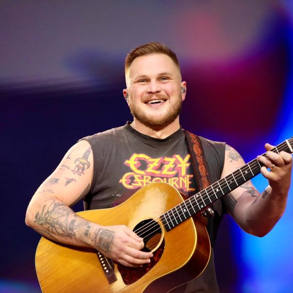 Zach Bryan performing in London in 2026
