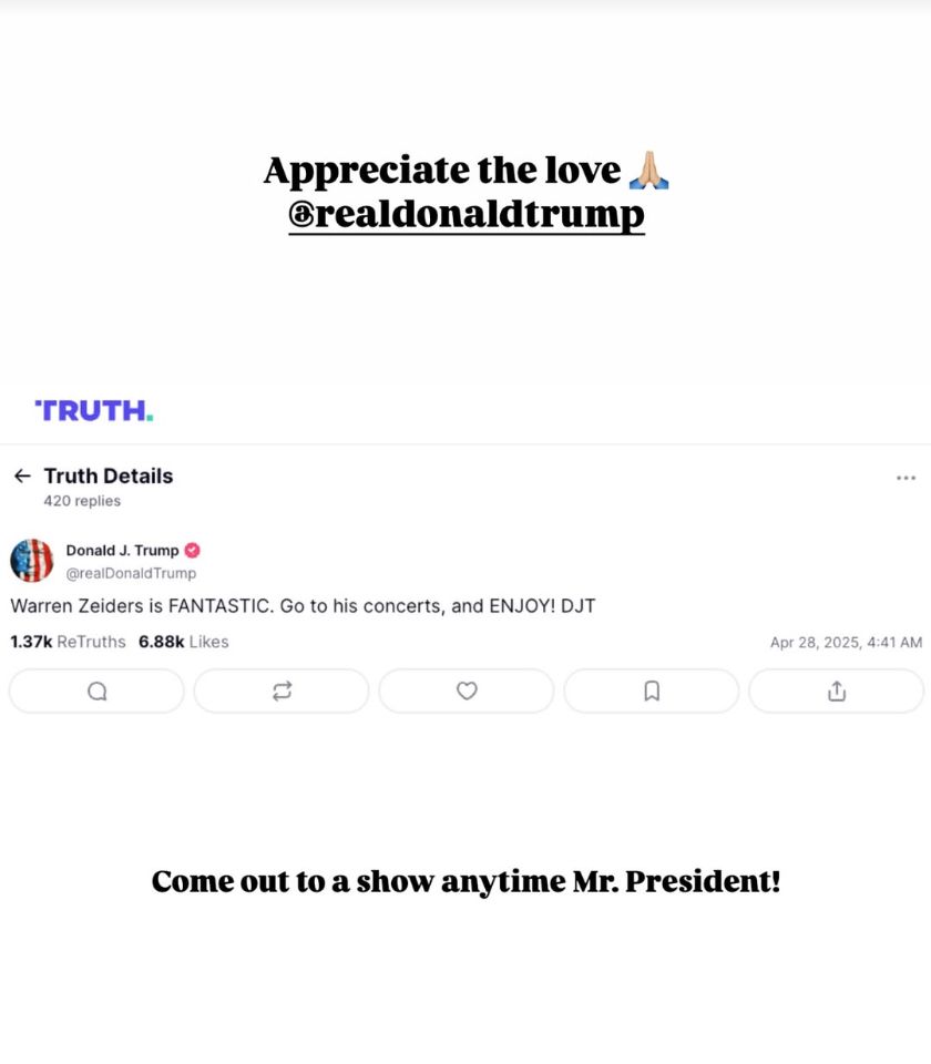 <p>Donald Trump x Warren Zeiders Screenshot</p>