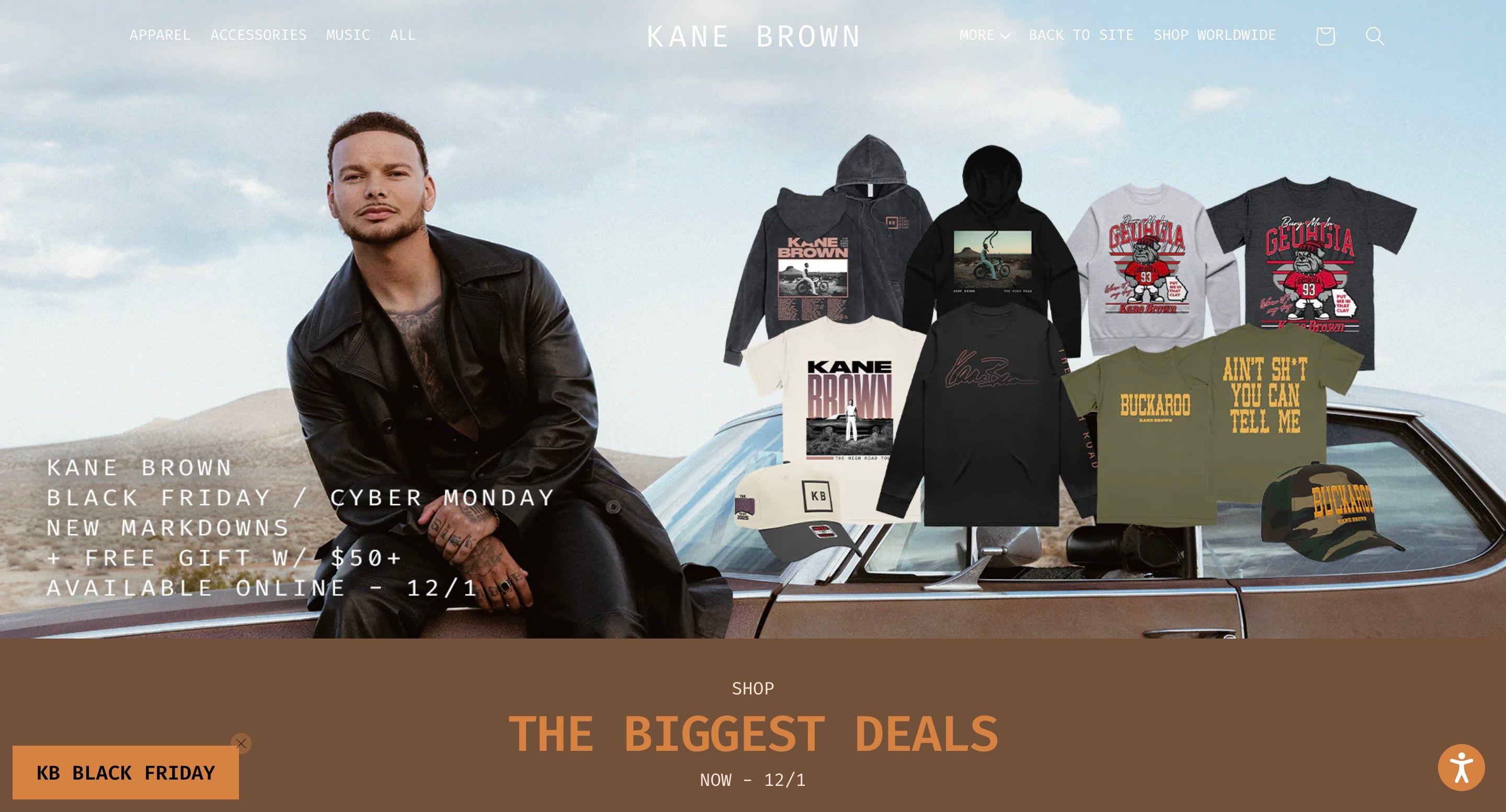 <p>Kane Brown Black Friday 2025</p>